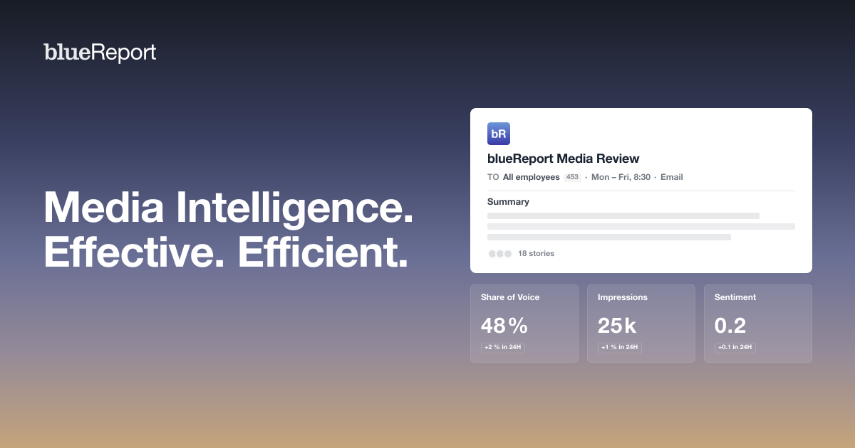 blueReport — Media monitoring, all in one place